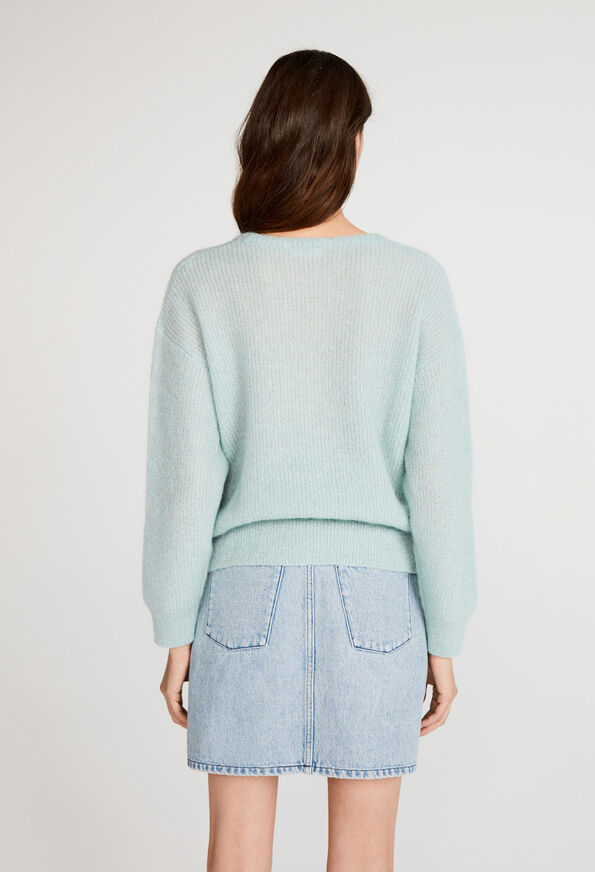 221MADISONA 221MADISONA : Maille & Sweatshirts couleur AQUA