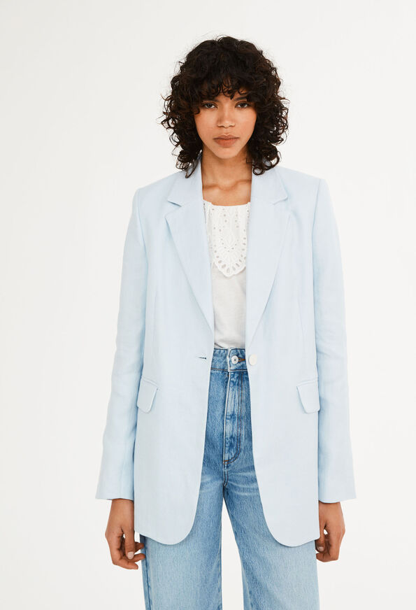 121VICTORIEUSE 121VICTORIEUSE : Chaquetas color BLEU CIEL