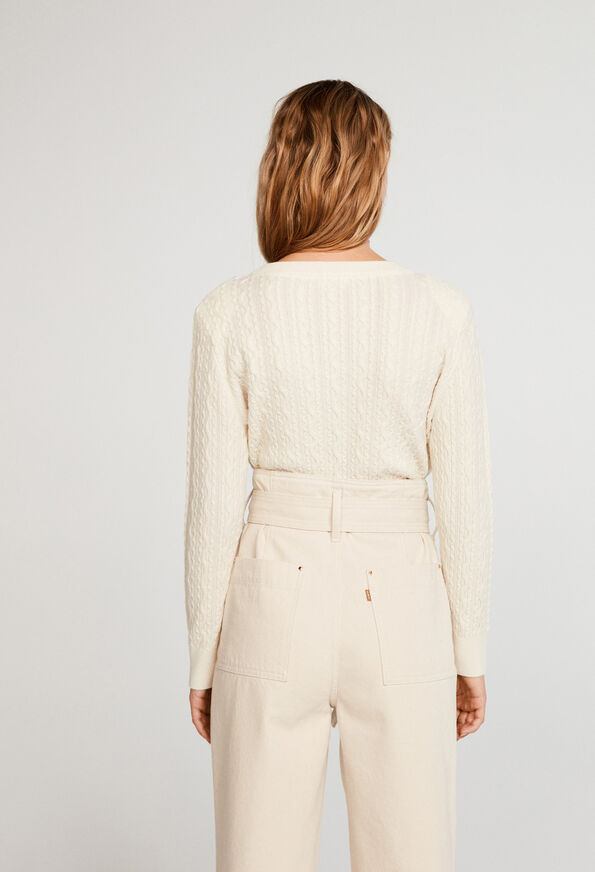221MOMENTO 221MOMENTO : Maille & Sweatshirts couleur VANILLE