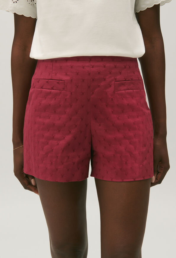 221ERYNECERF : Shorts color FRAMBOISE