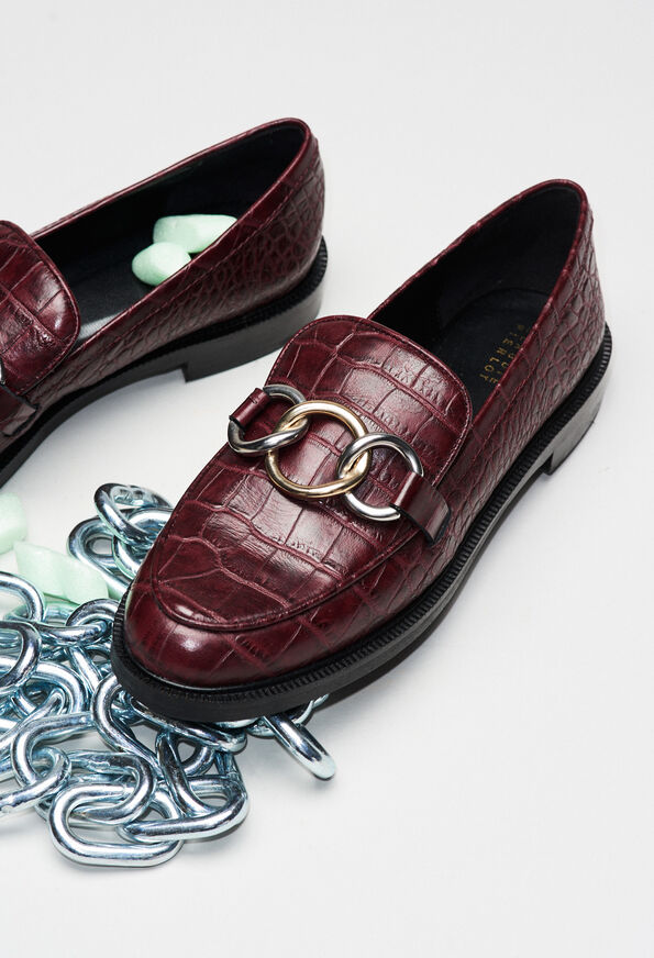 ACCORDCROCOH19 ACCORDCROCOH19 : Chaussures couleur CARMIN