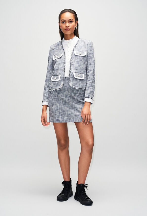 SEMILIAH19 SEMILIAH19 : Faldas y pantalones cortos color CHAMBRAY FONCE - SHIRTING