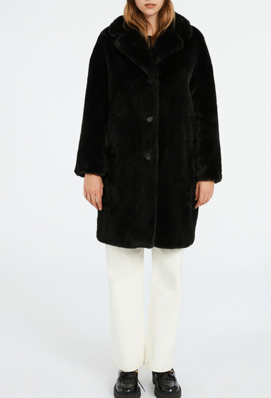 122FRIDA : Abrigos & chaquetas color NOIR