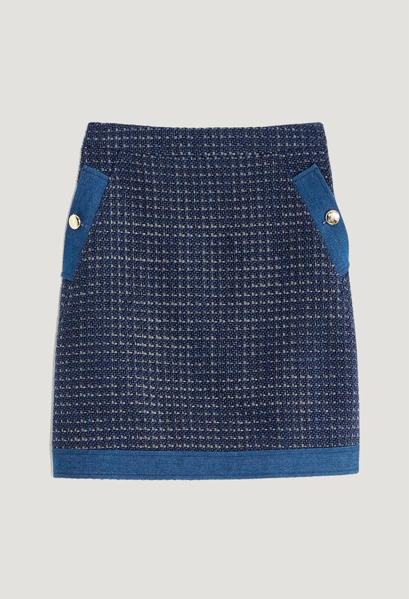 120SAINT 120SAINT : Faldas y pantalones cortos color DENIM