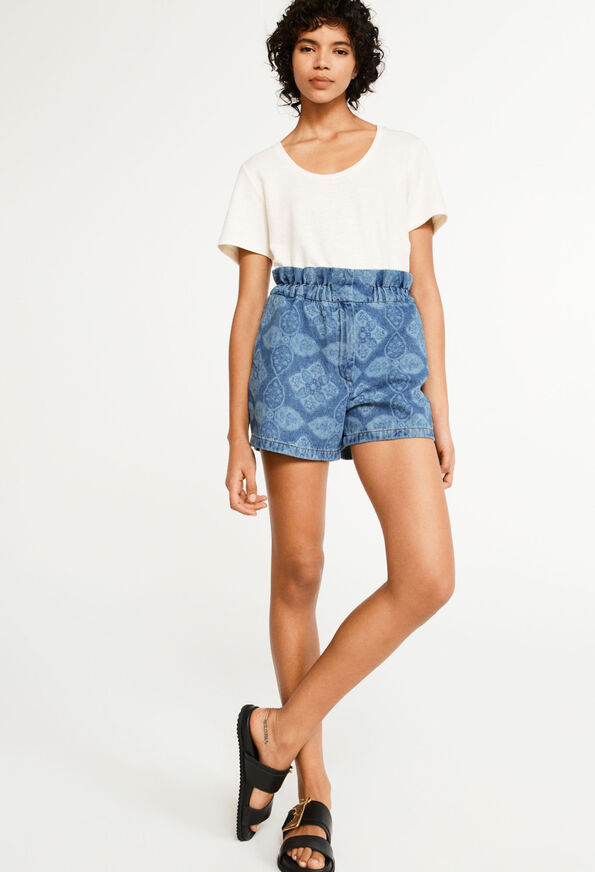 222ENORA 222ENORA : Jupes et Shorts couleur DENIM