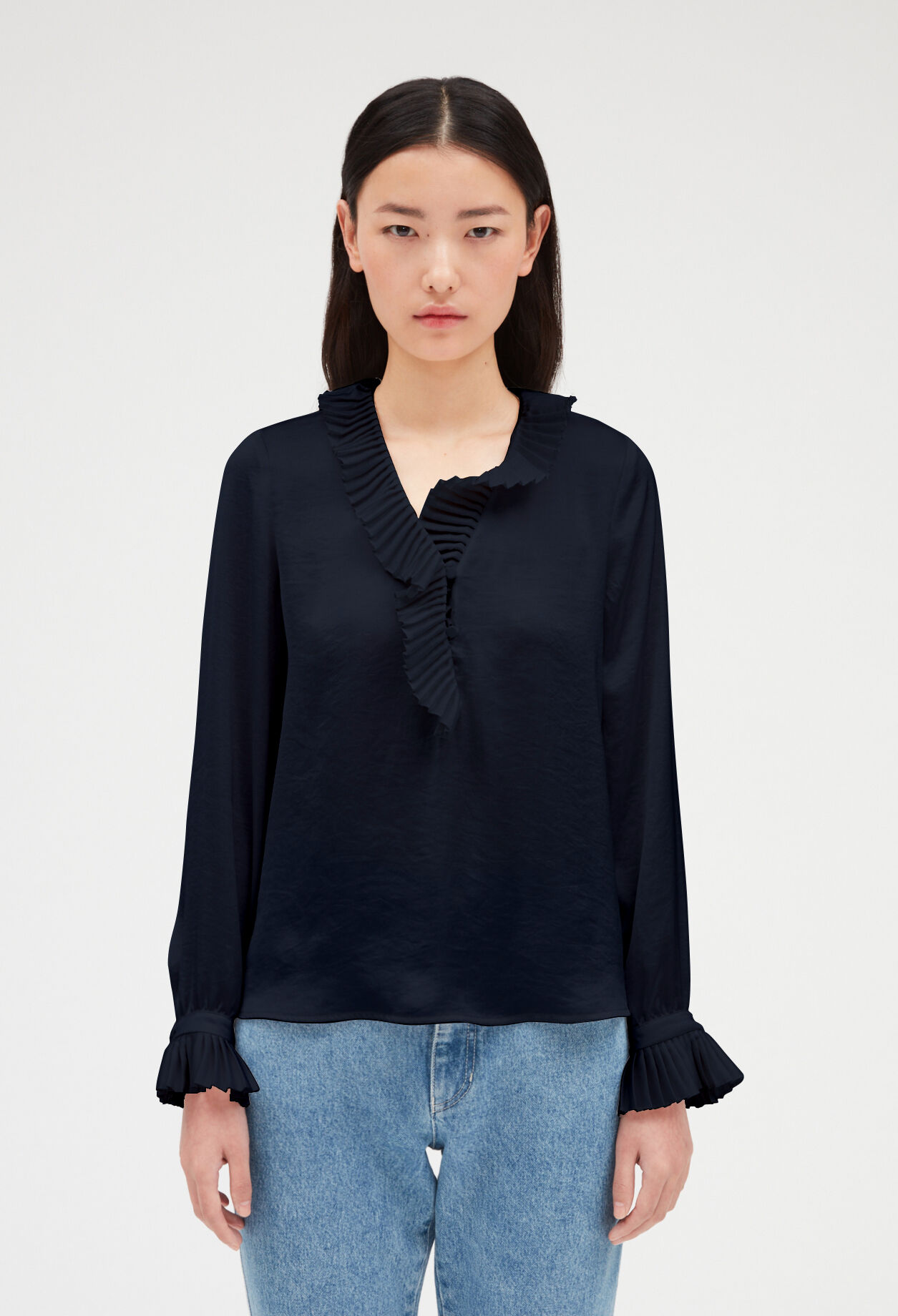 Camisa con volantes