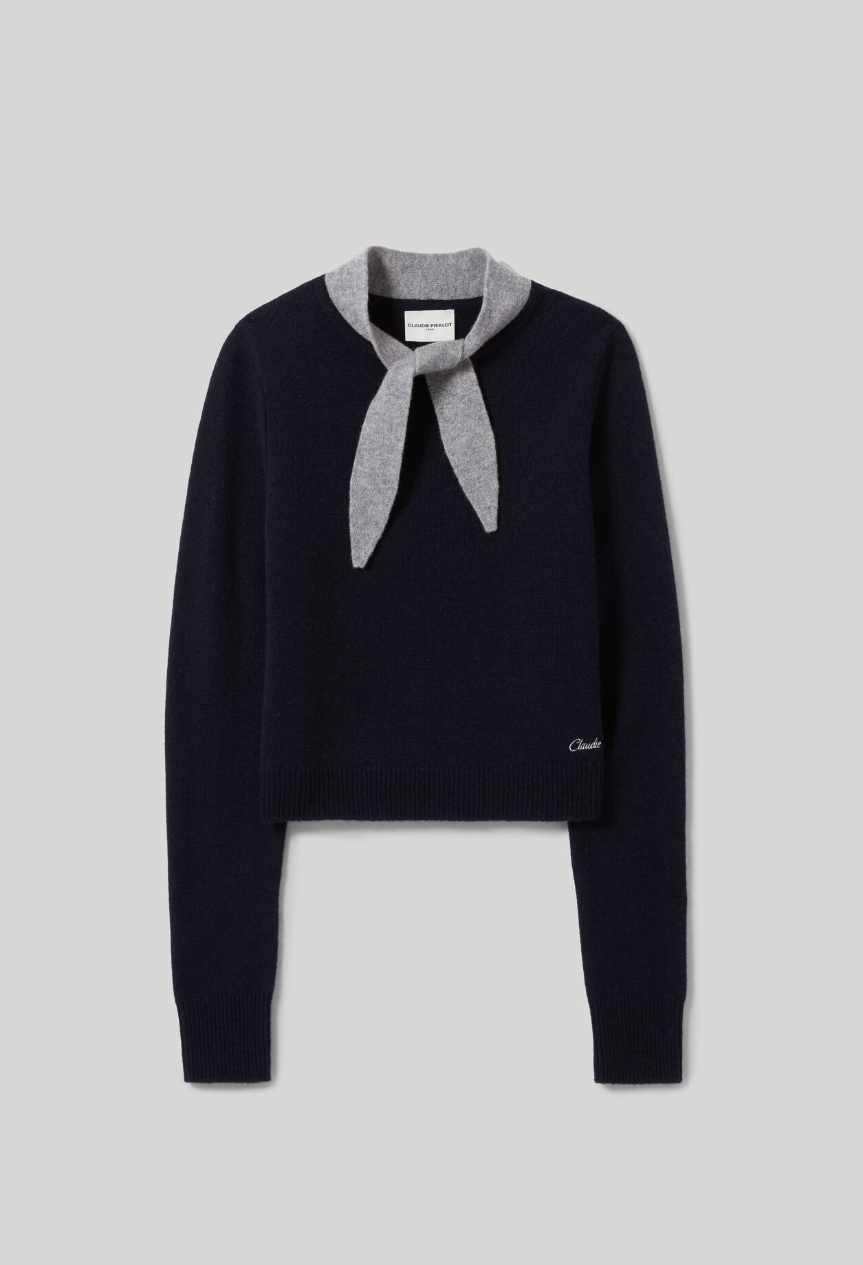 Jersey de cuello vuelto.