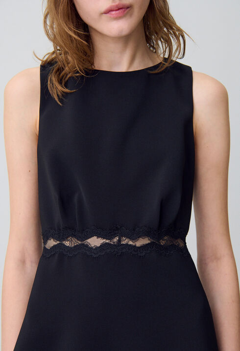 Vestido encaje espalda descubierta