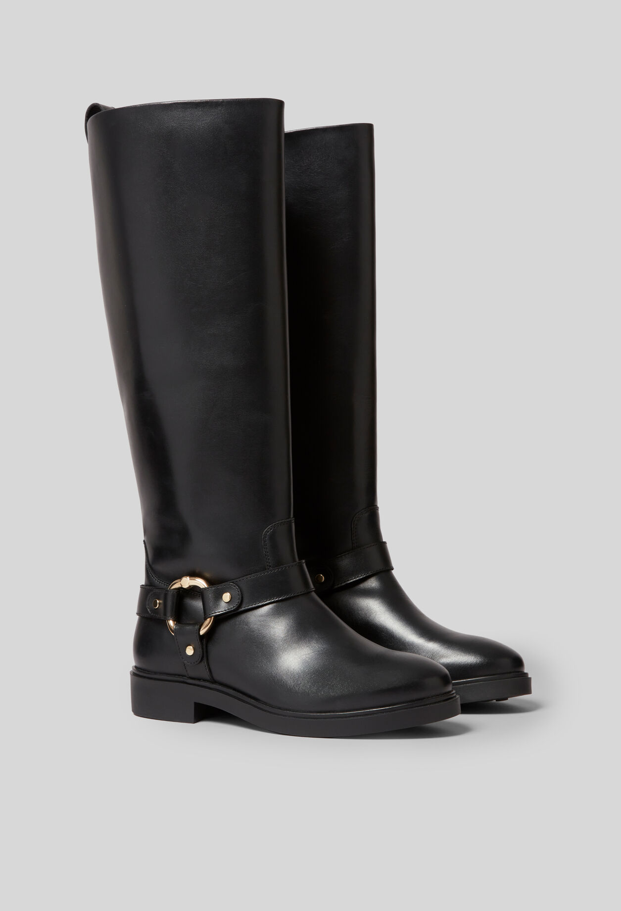 Botas altas de piel