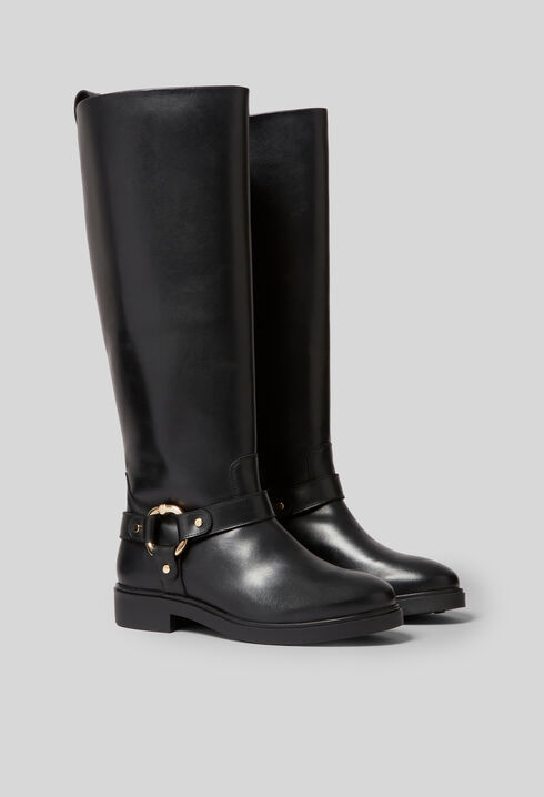Botas altas de piel