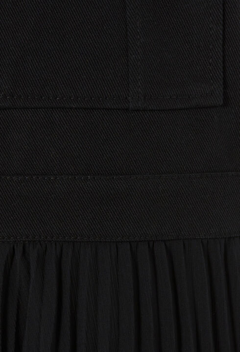 Vestido largo plisado