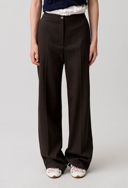 Pantal&oacute;n recto de lana