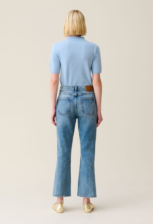 Vaqueros Louis flare denim claro
