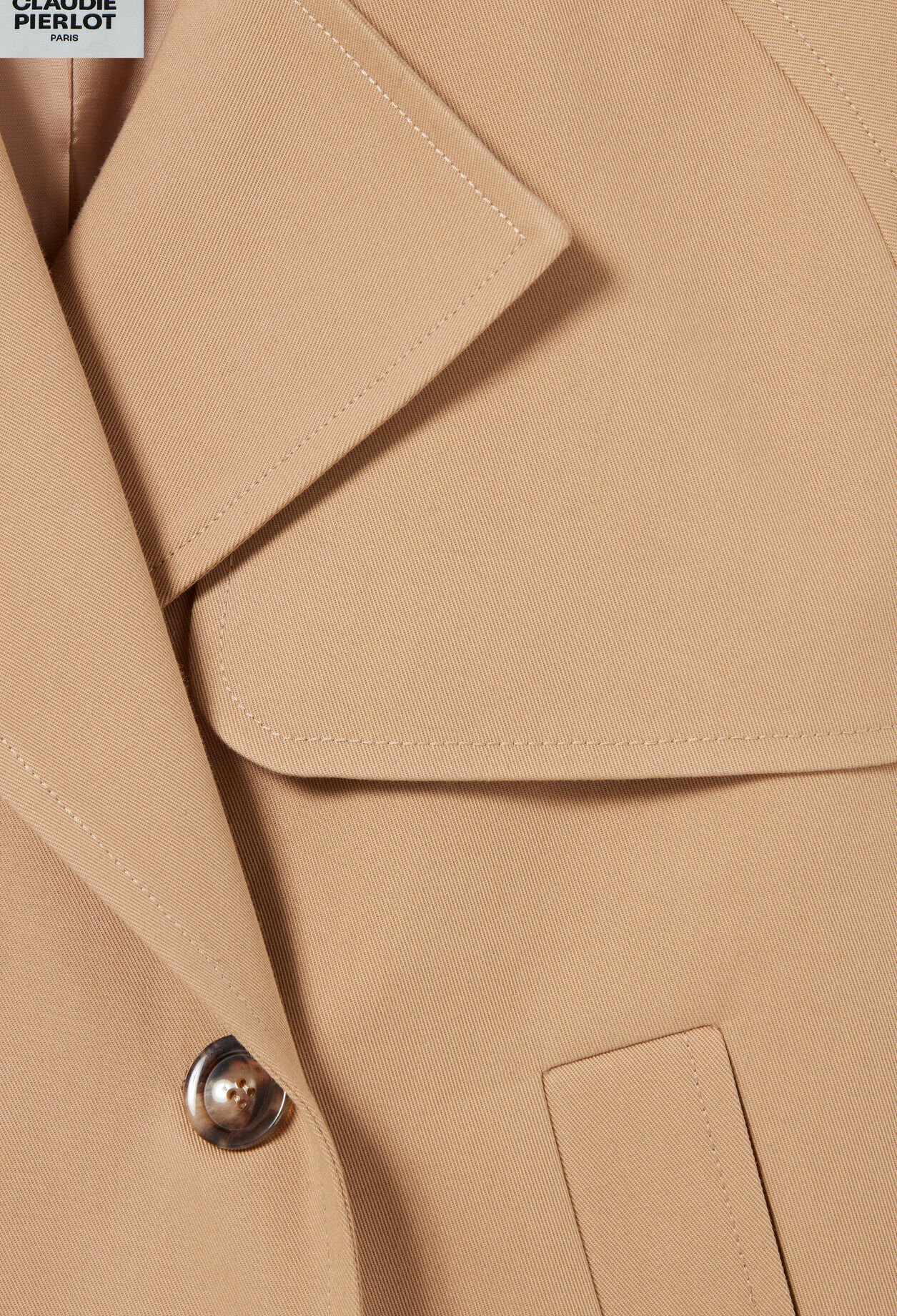 Chaqueta trench corta