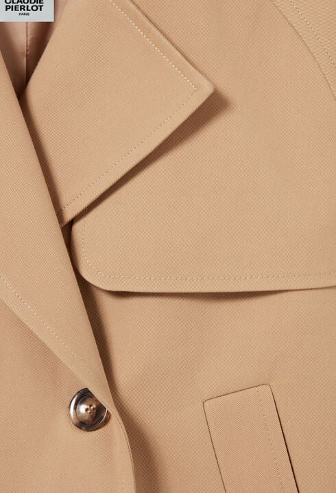Chaqueta trench corta