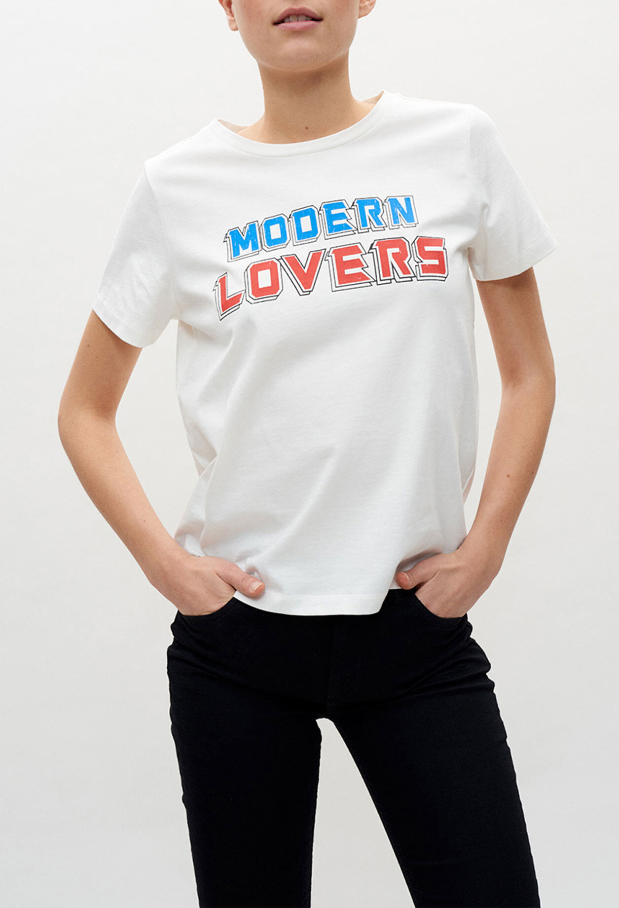 Camiseta blanca serigrafiada