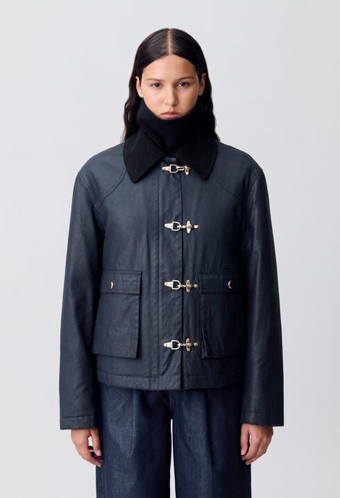 Parka corta encerada