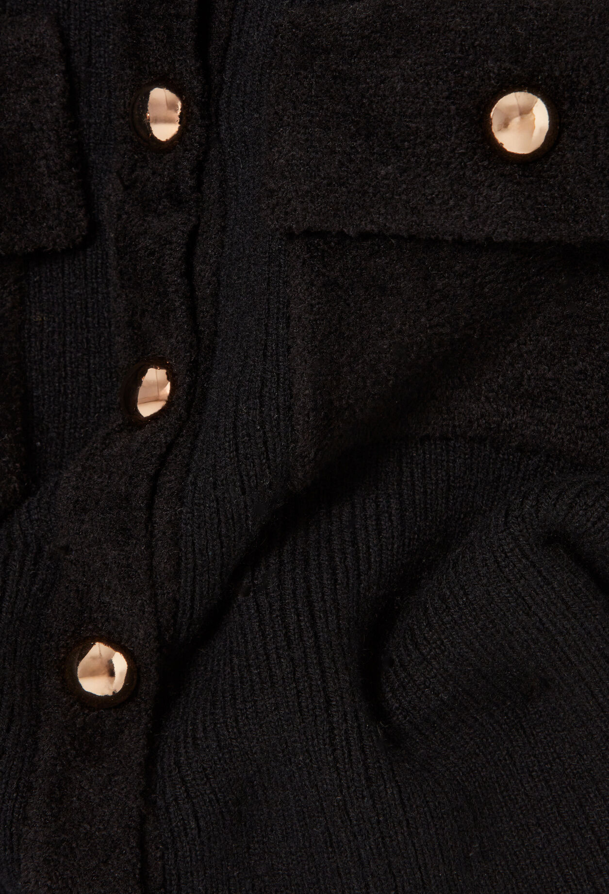 Cardigan de punto de terciopelo