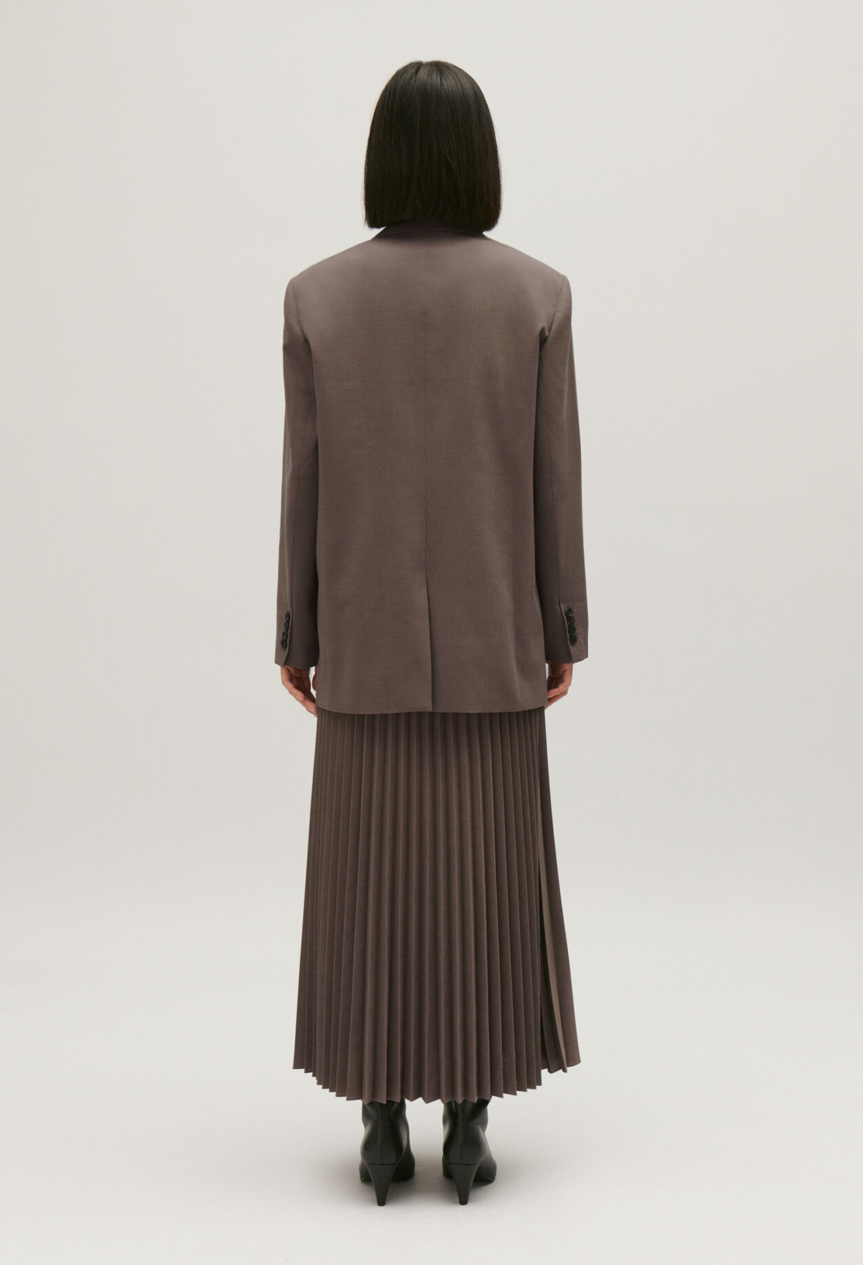 Chaqueta de traje marrón glacé