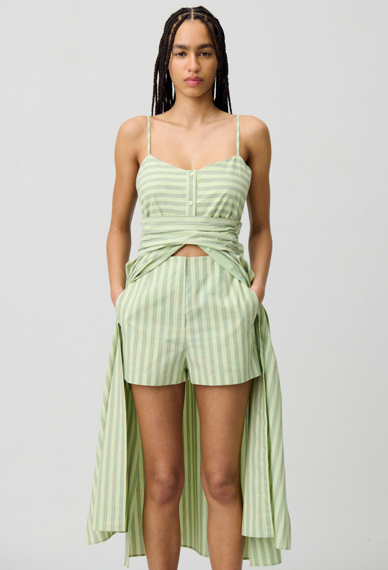 Vestido largo con tirantes