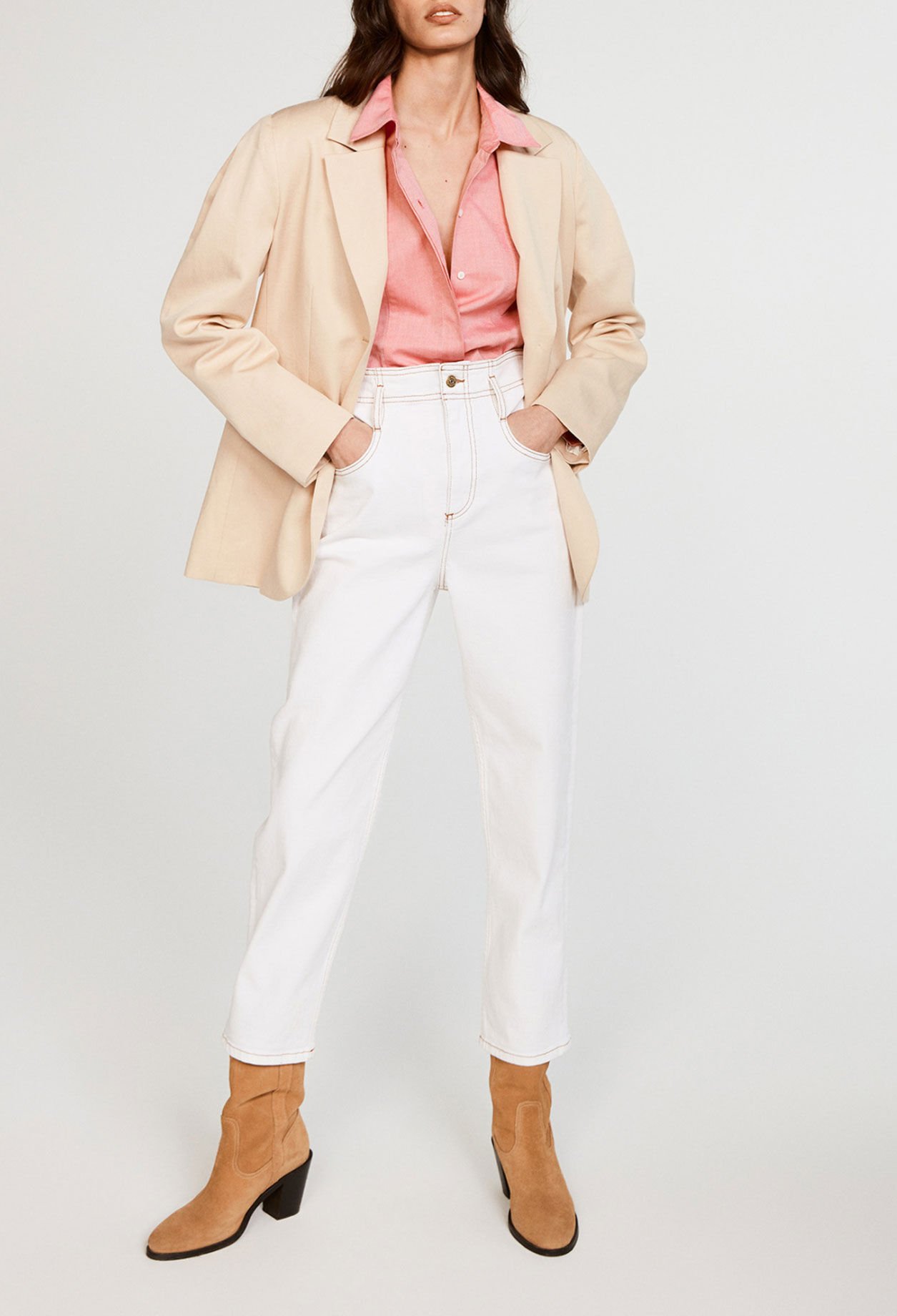 Chaqueta recta de traje