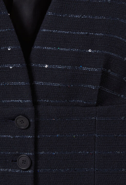 Top blazer de rayas