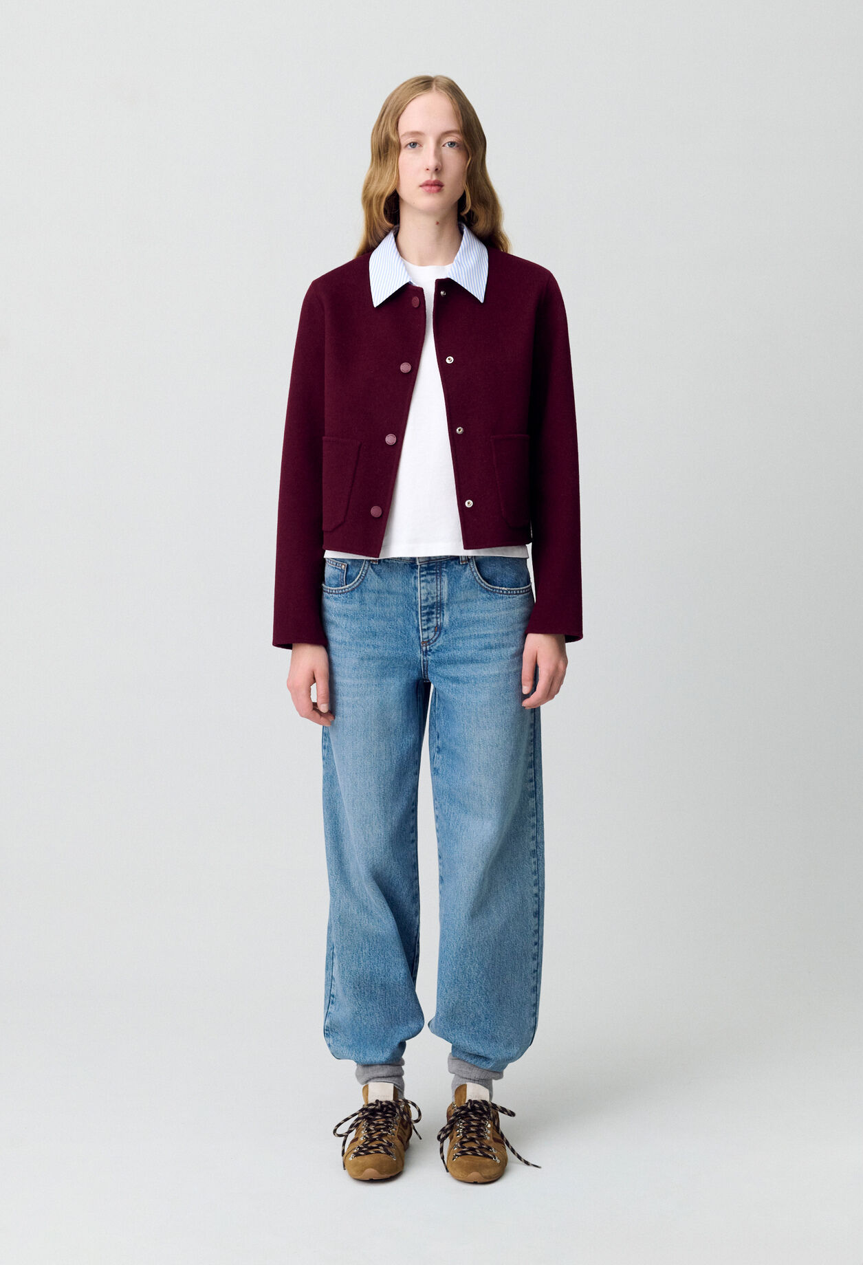 Chaqueta corta de lana