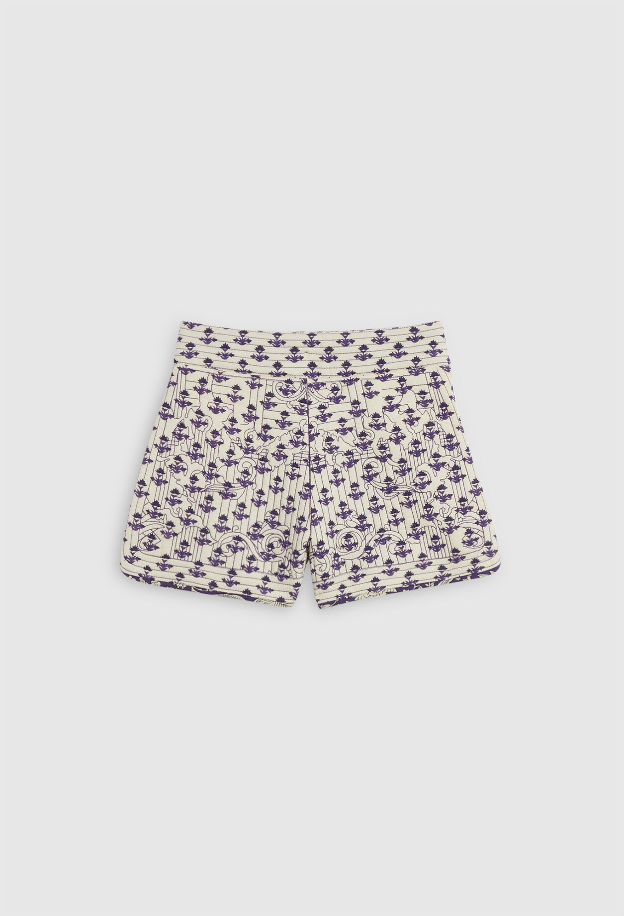 Pantalón corto de talle sobrepuesto