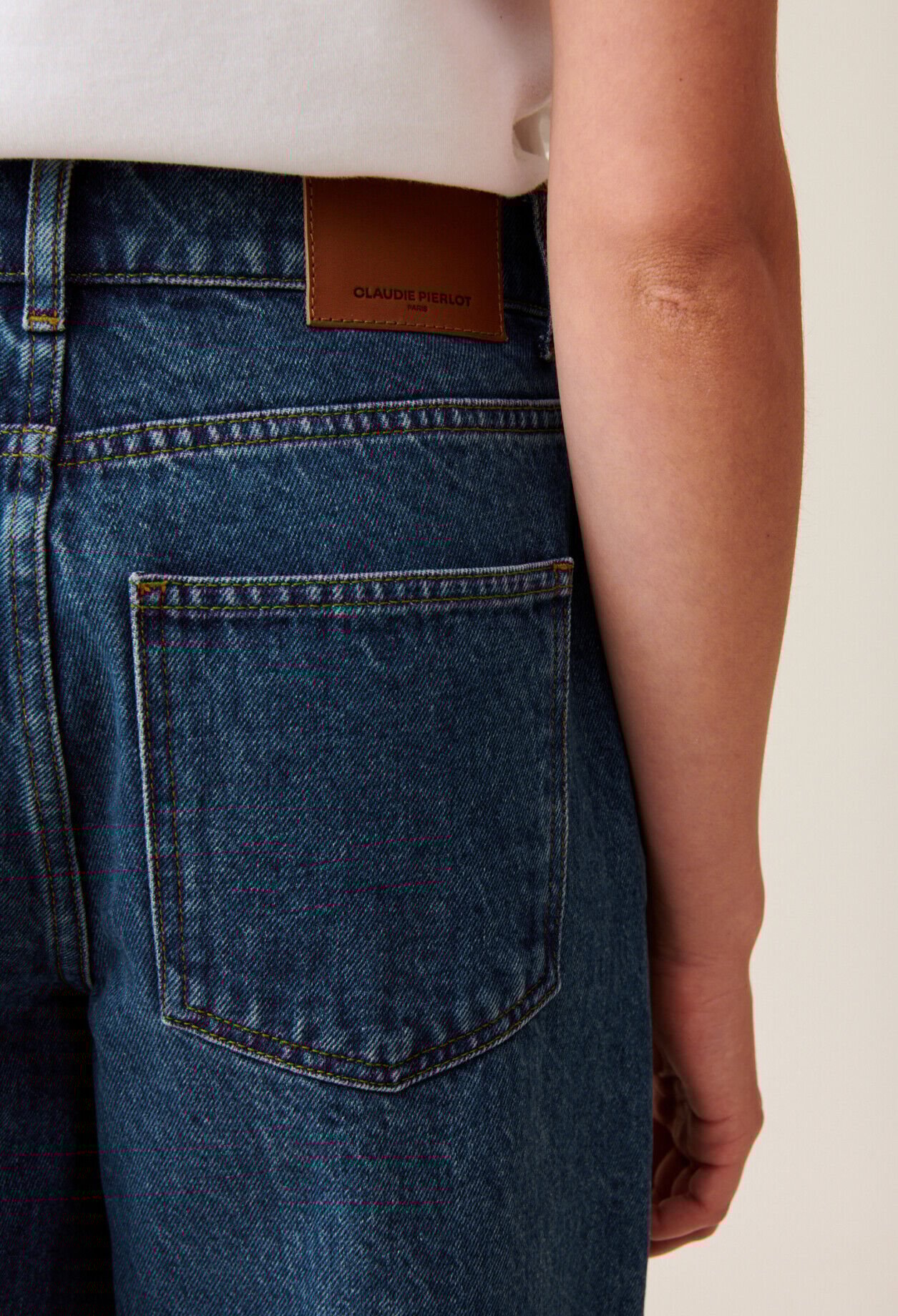 Vaqueros Michel anchos denim oscuro