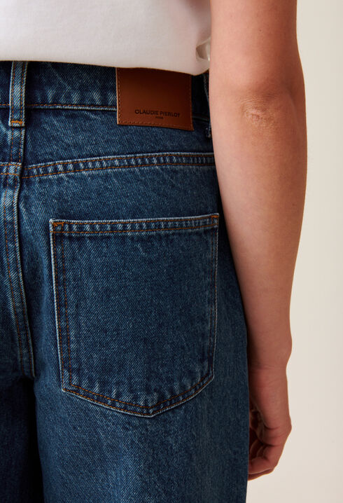 Vaqueros Michel anchos denim oscuro