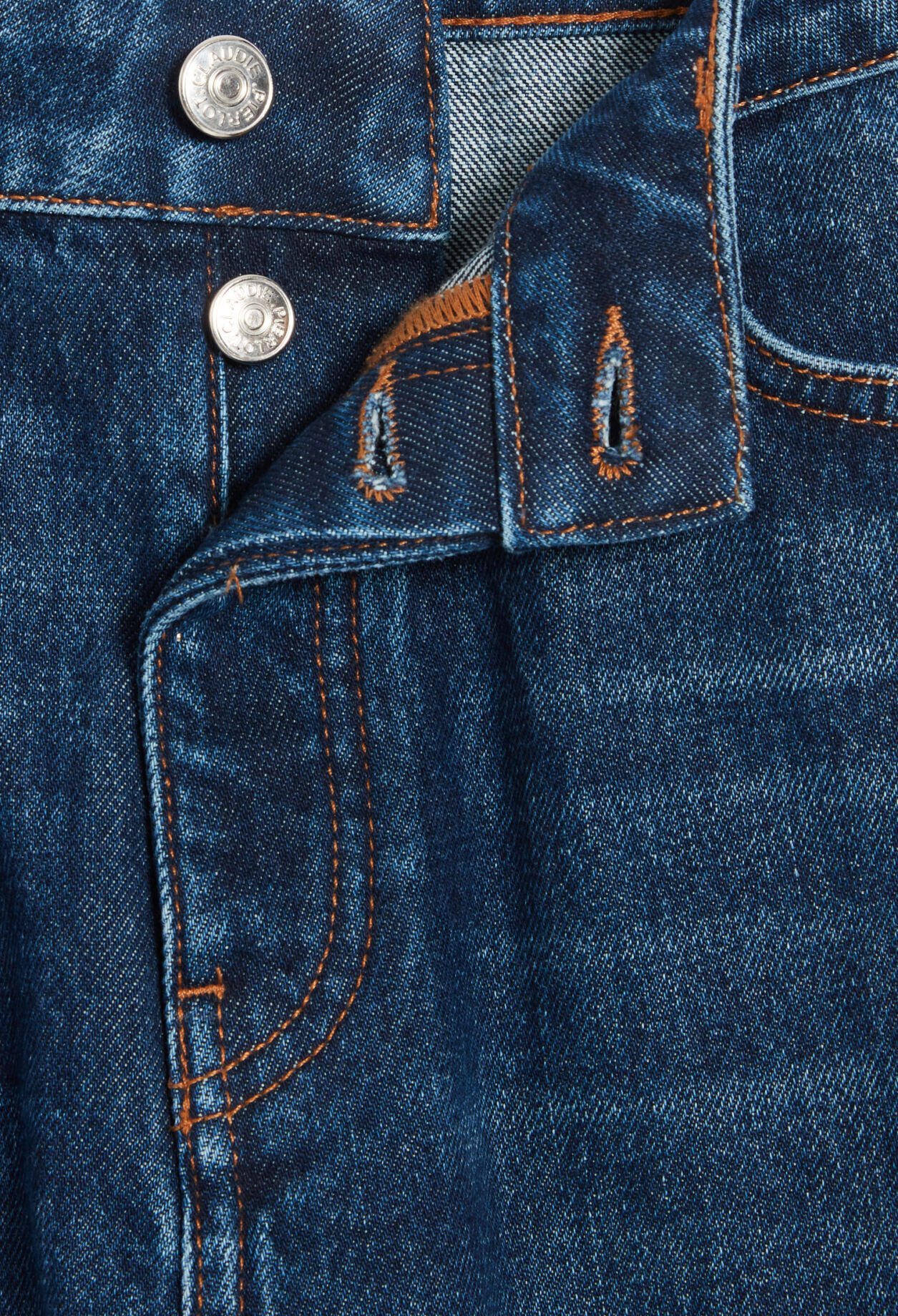 Mom jean azul oscuro