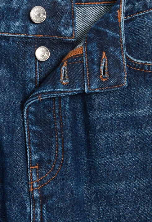 Mom jean azul oscuro