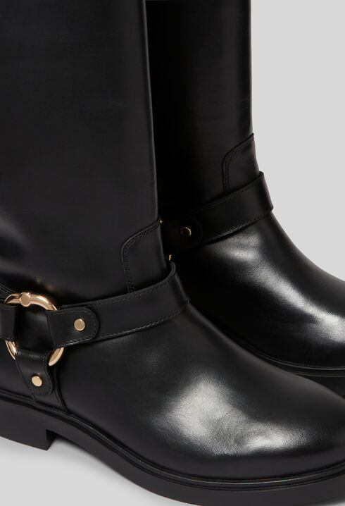 Botas altas de piel
