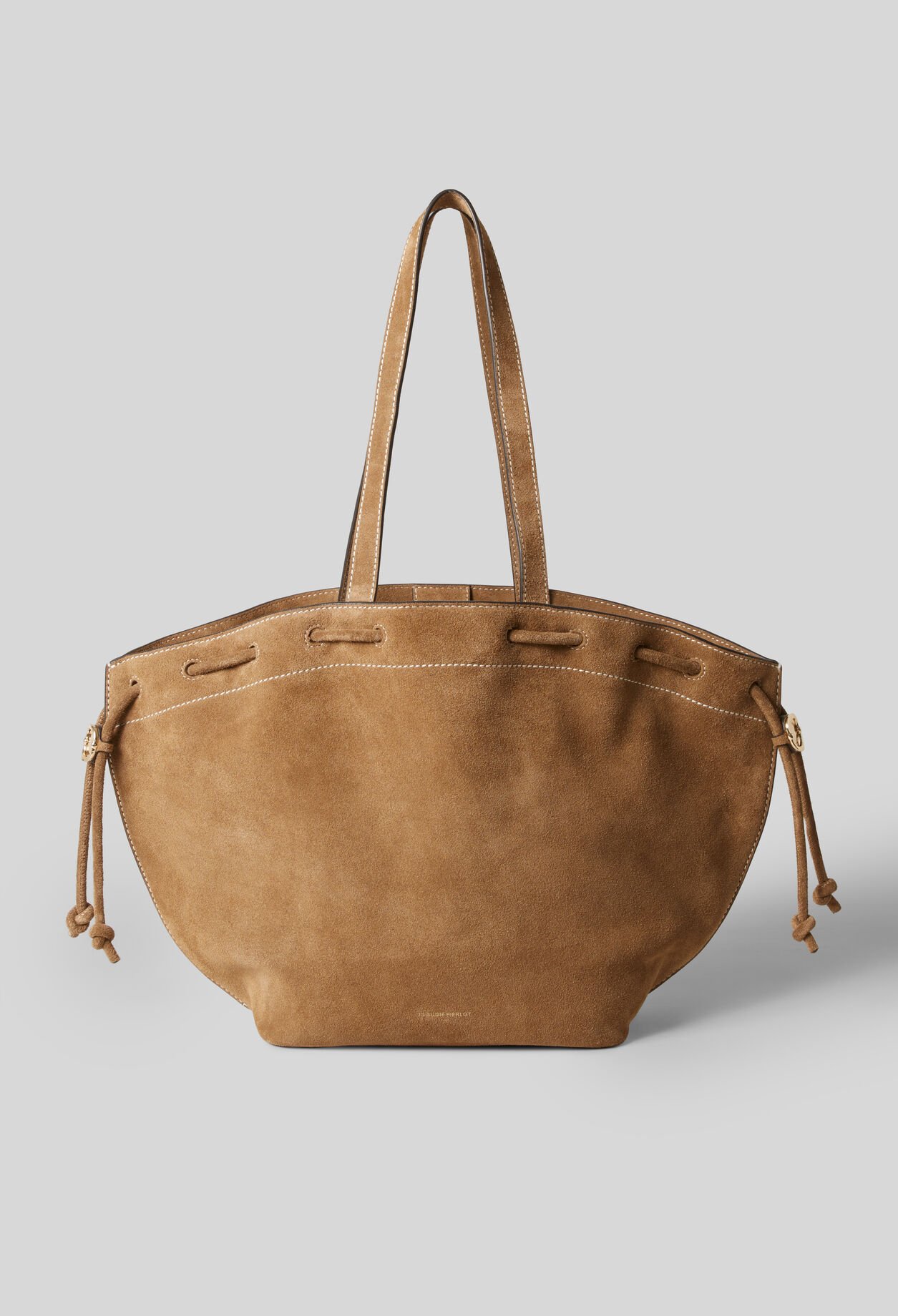 Bolso tote de cuero de ante