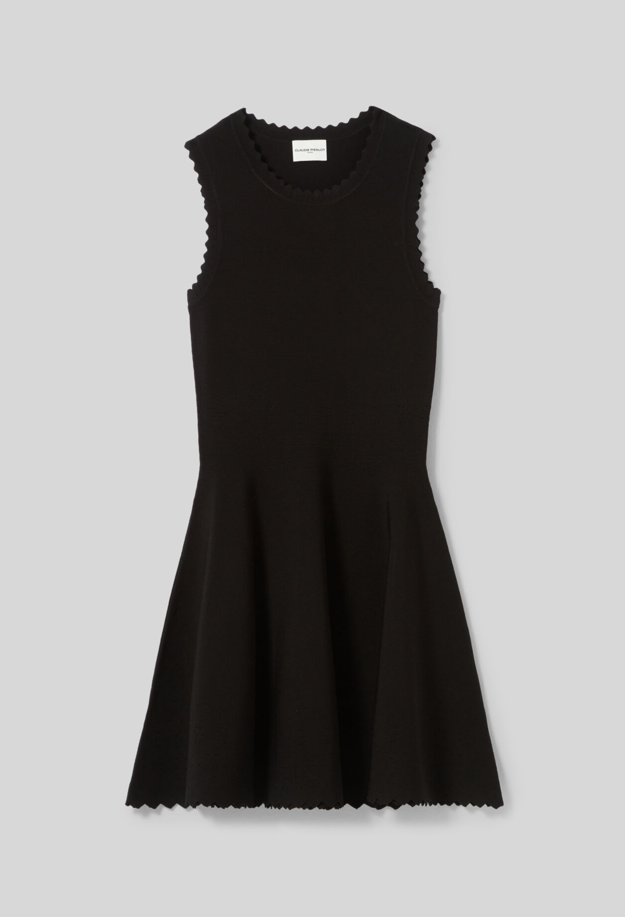 Vestido corto de punto patinadora