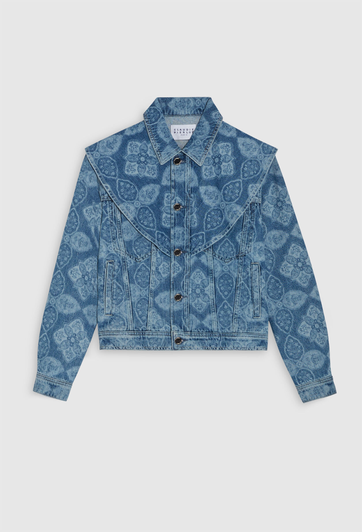 Chaqueta vaquera estampada