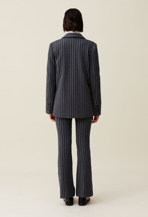 Blazer oversized a rayas