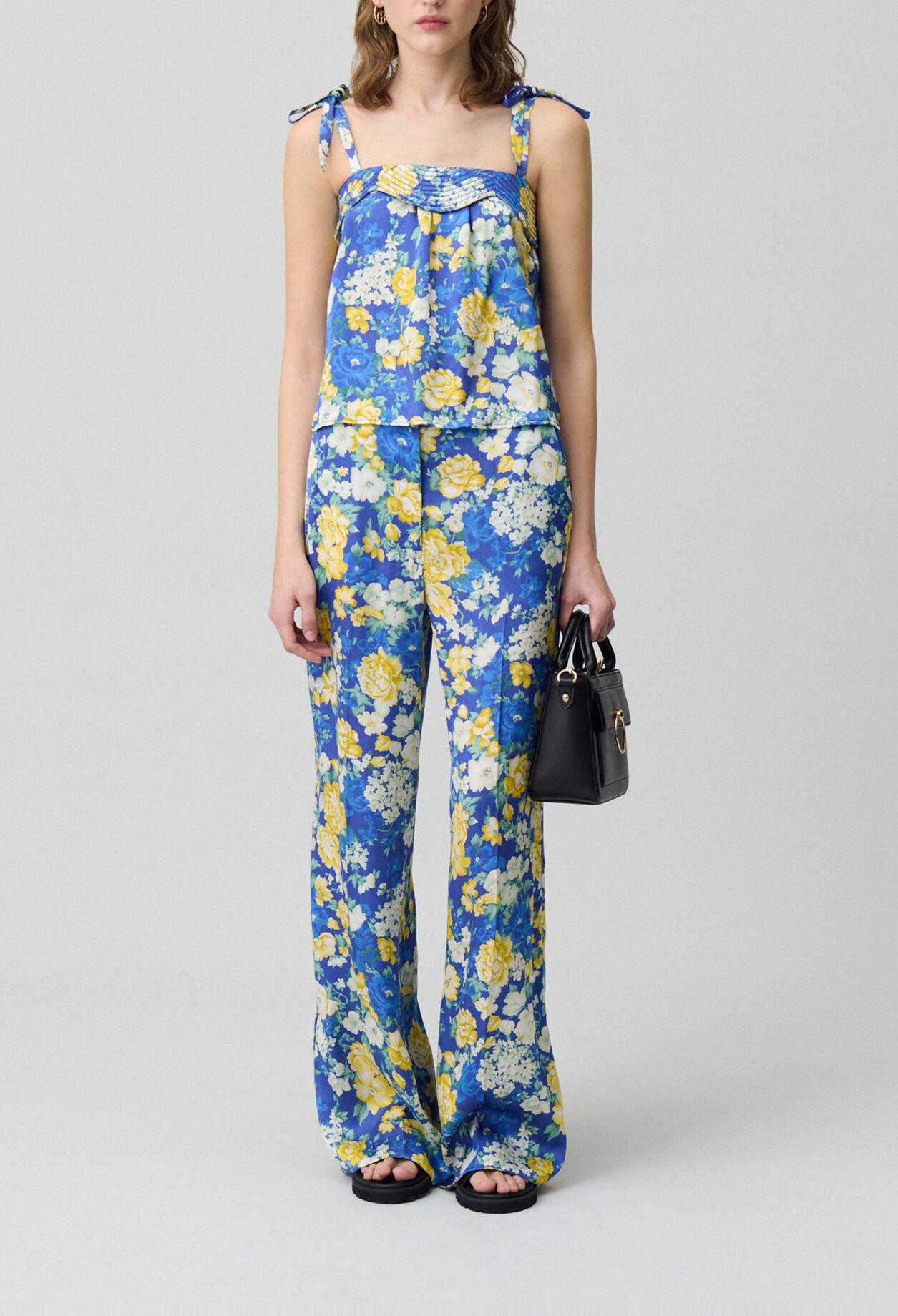 Top estampado con tirantes