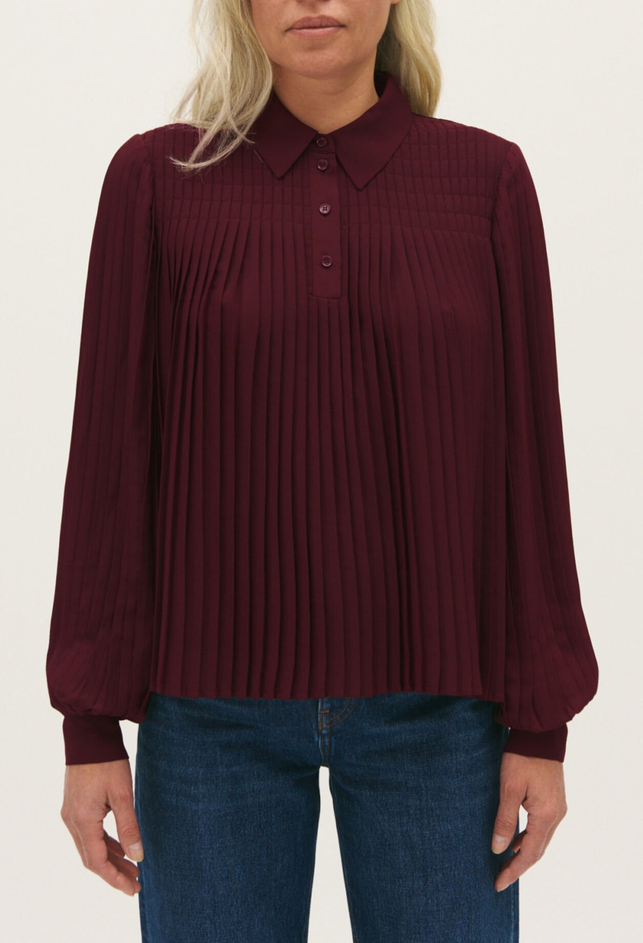 Camisa plisada