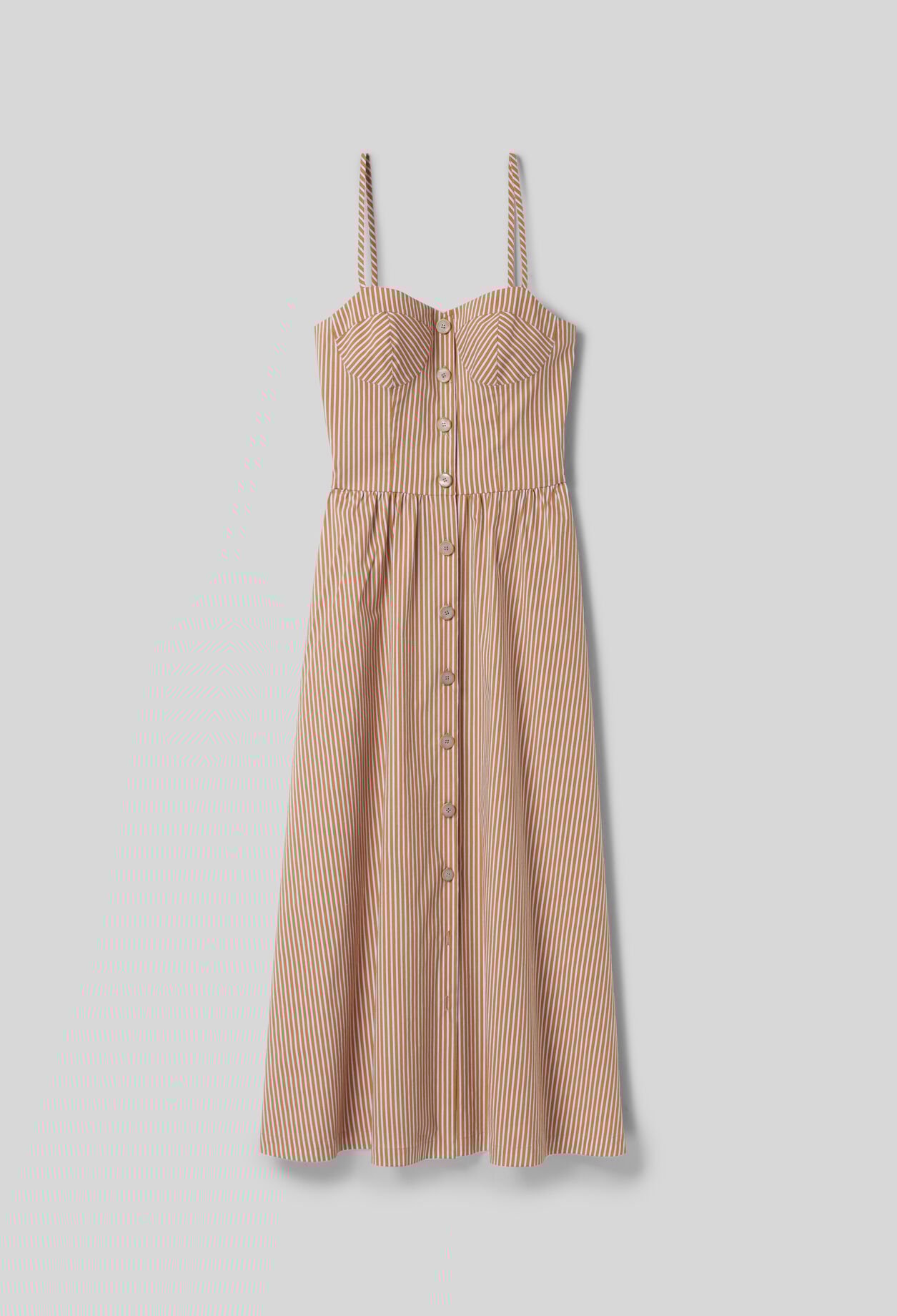 Vestido largo a rayas