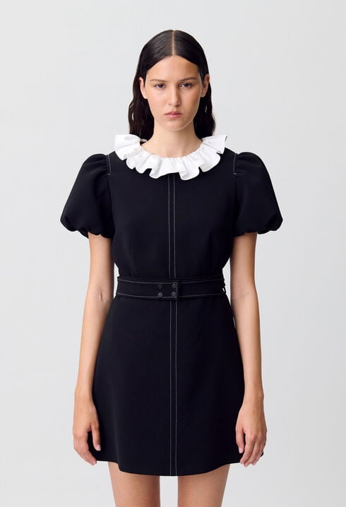 Vestido corto con cuello