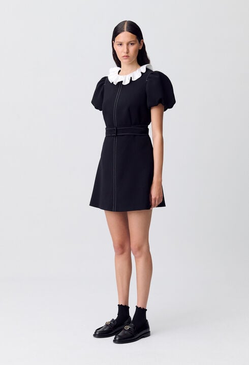 Vestido corto con cuello
