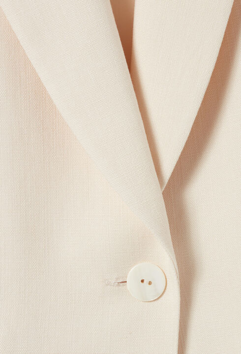 Chaqueta de traje marfil