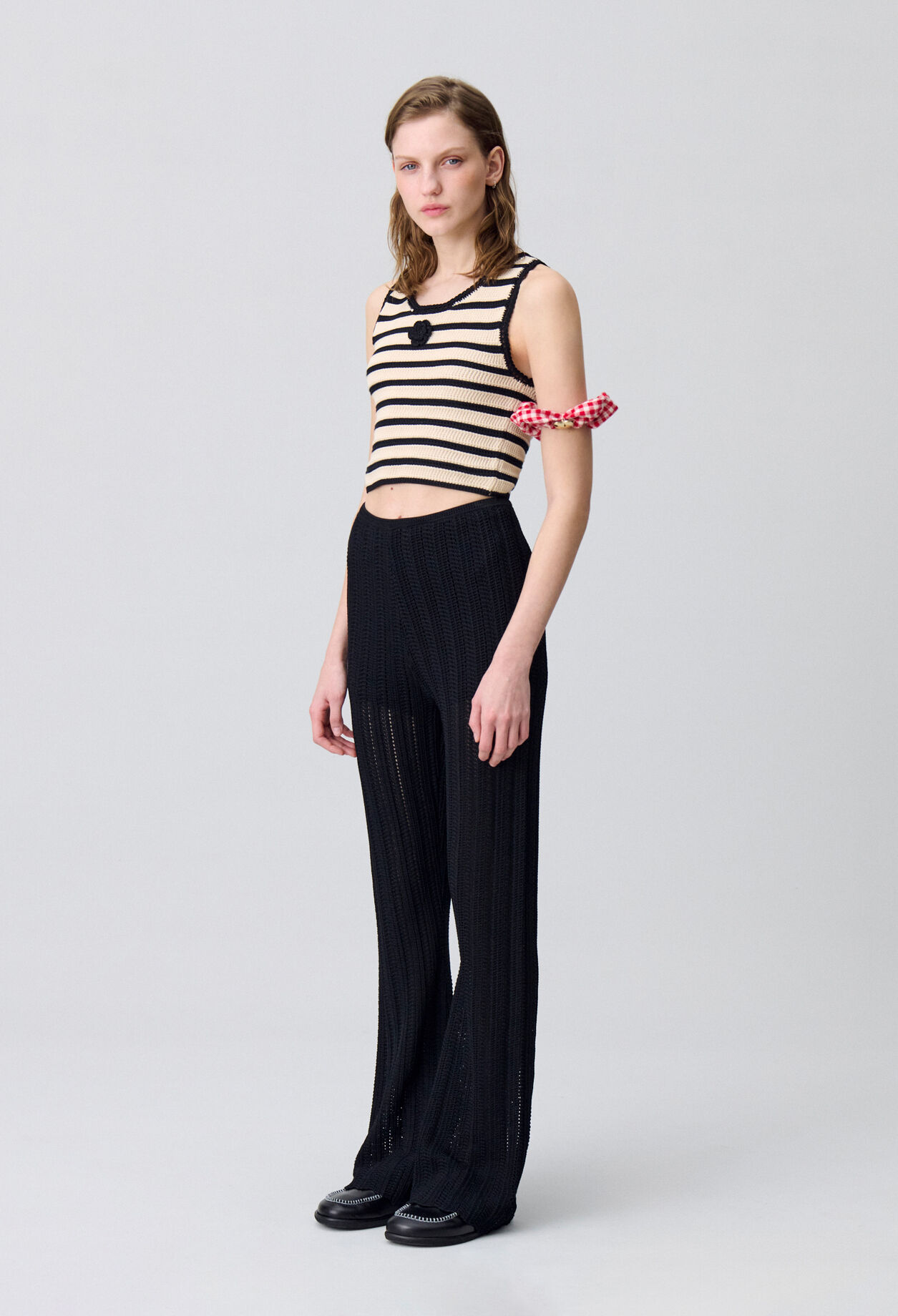 Pantalón fluido de crochet