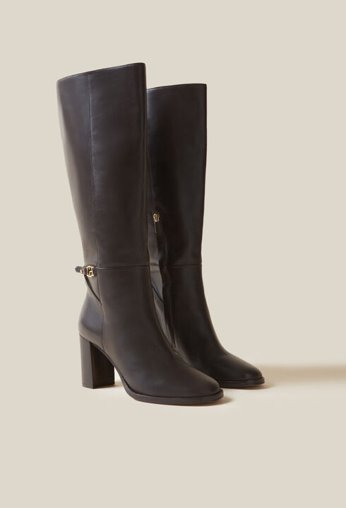 Botas de charol logo CP