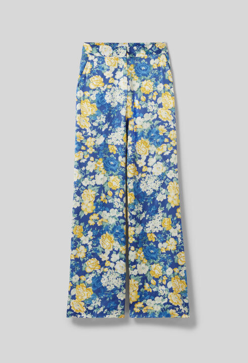 Pantalón ancho estampado