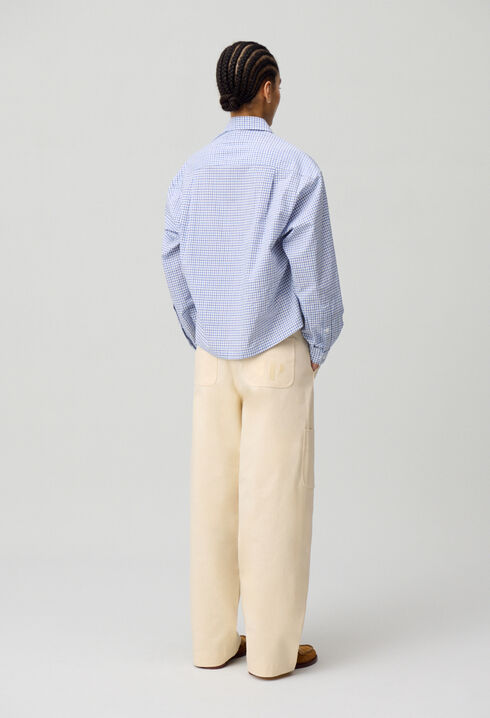Camisa de cuadros con bolsillos