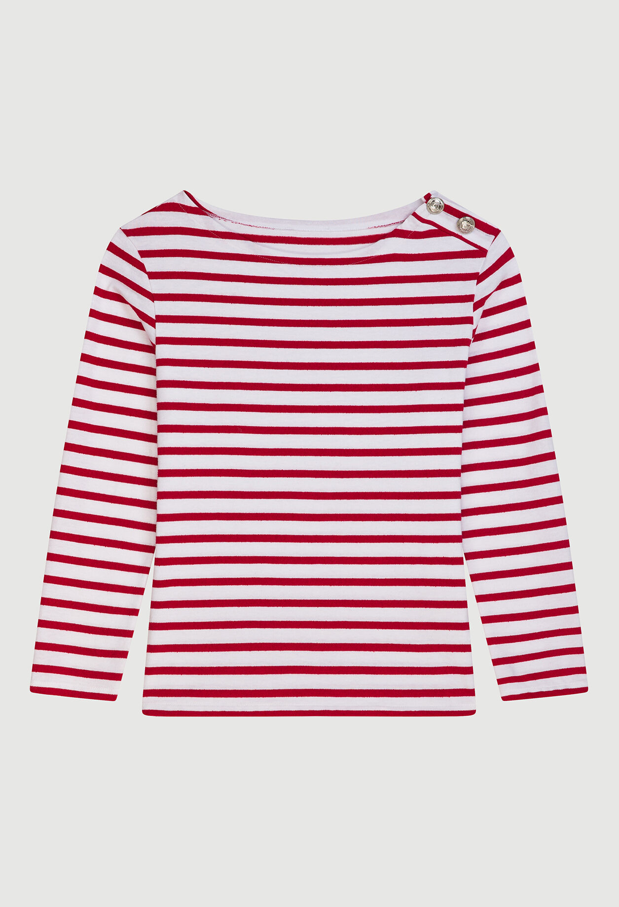 Camiseta de rayas rojas