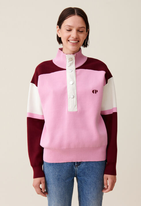Sudadera cuello camionero