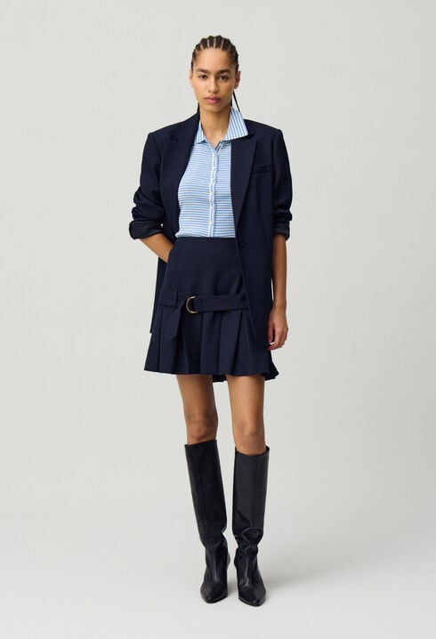 Falda corta de traje